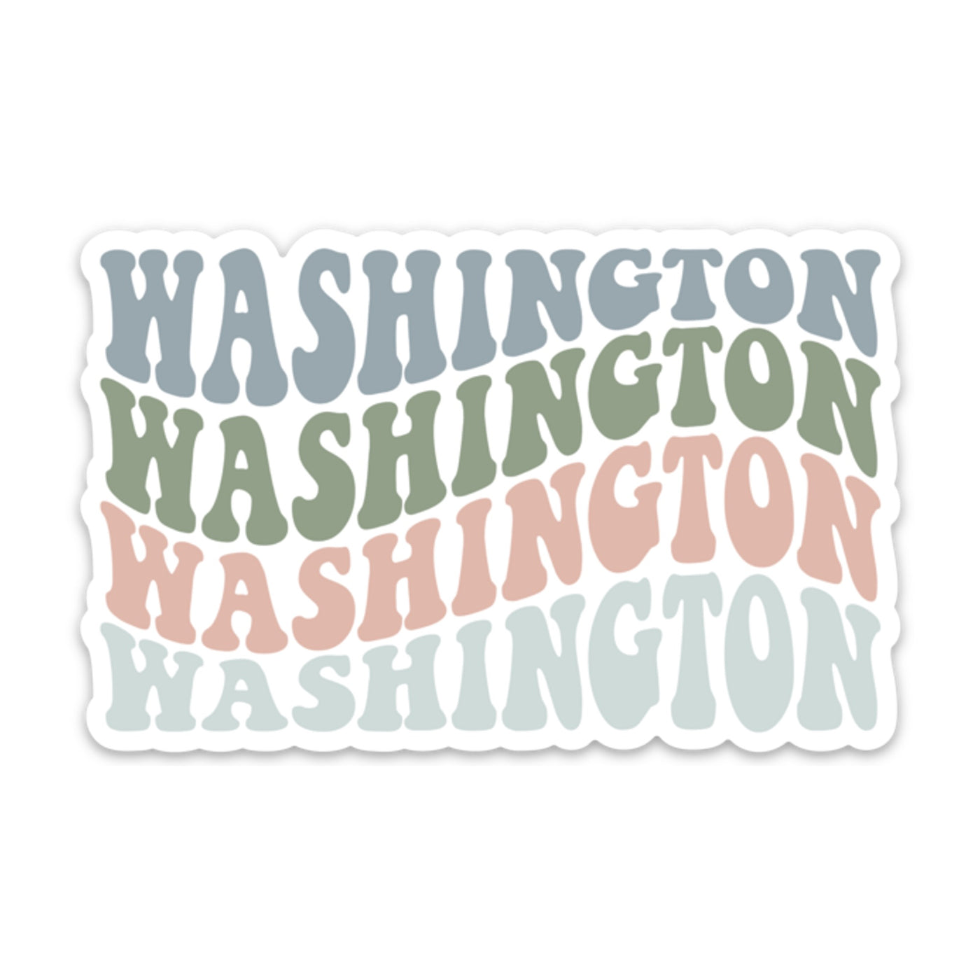 Washington Pastel Repeat Sticker