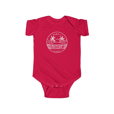 State Of Hawaii Baby Bodysuit Red / NB (0-3M) - The Northwest Store