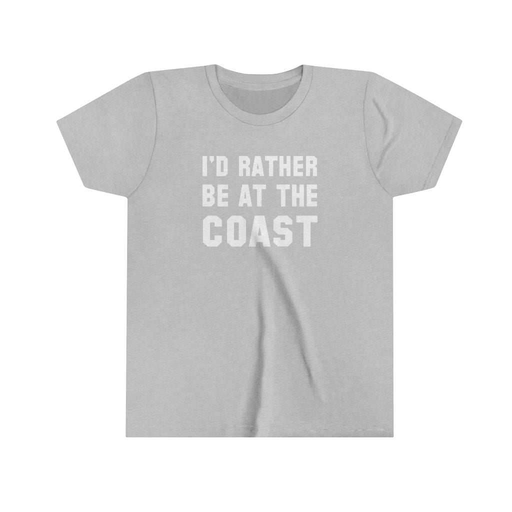 I'd Rather Be At The Coast Kids T-Shirt Athletic Heather / S - The Northwest Store