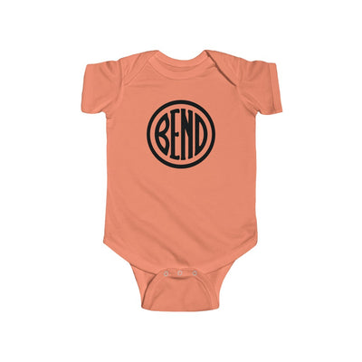 Bend Oregon Baby Bodysuit - Black Papaya / 12M - The Northwest Store