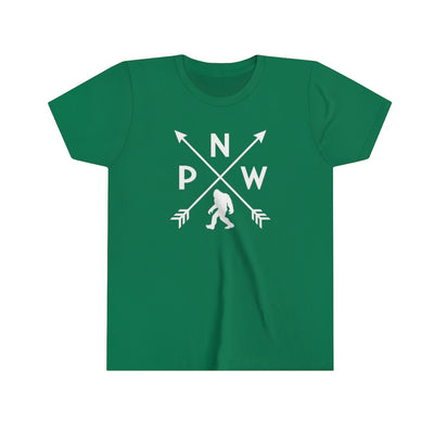 PNW Arrows Sasquatch Kids T-Shirt Kelly / M - The Northwest Store