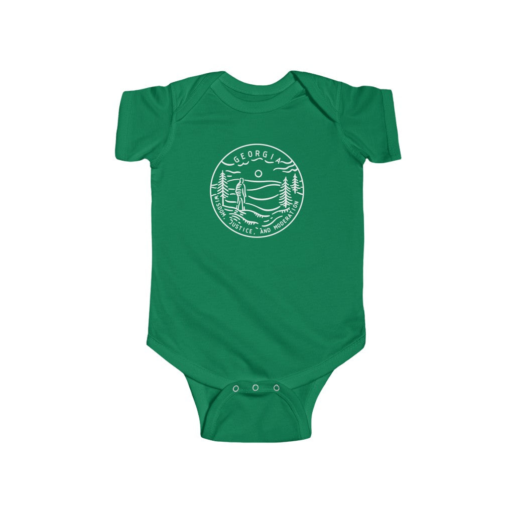 State Of Georgia Baby Bodysuit Kelly / NB (0-3M) - The Northwest Store
