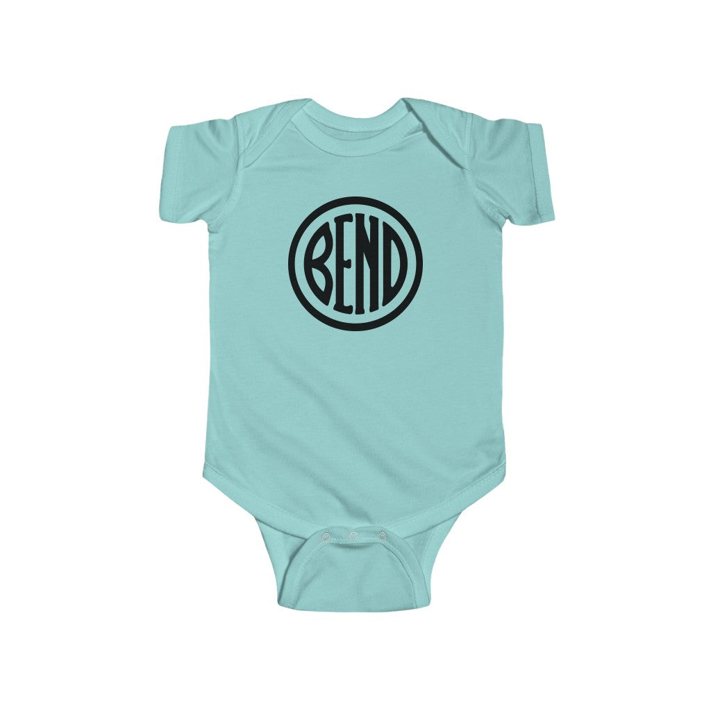 Bend Oregon Baby Bodysuit - Black Chill / 12M - The Northwest Store