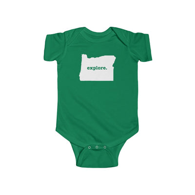 Explore Oregon Baby Bodysuit Kelly / NB (0-3M) - The Northwest Store