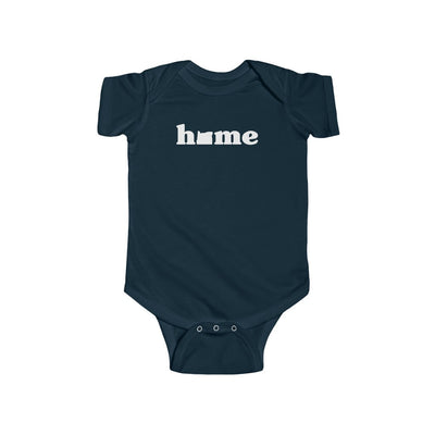 Oregon Is Home Baby Bodysuit Navy / NB (0-3M) - The Northwest Store