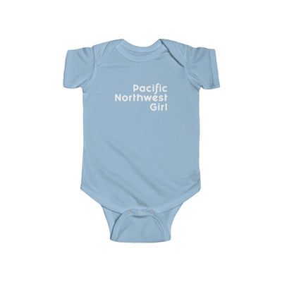 Pacific Northwest Girl Baby Bodysuit Light Blue / NB (0-3M) - The Northwest Store