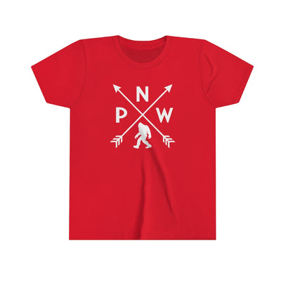 PNW Arrows Sasquatch Kids T-Shirt Red / S - The Northwest Store