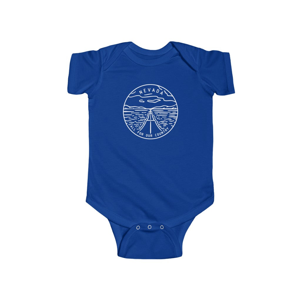 State Of Nevada Baby Bodysuit Royal / NB (0-3M) - The Northwest Store