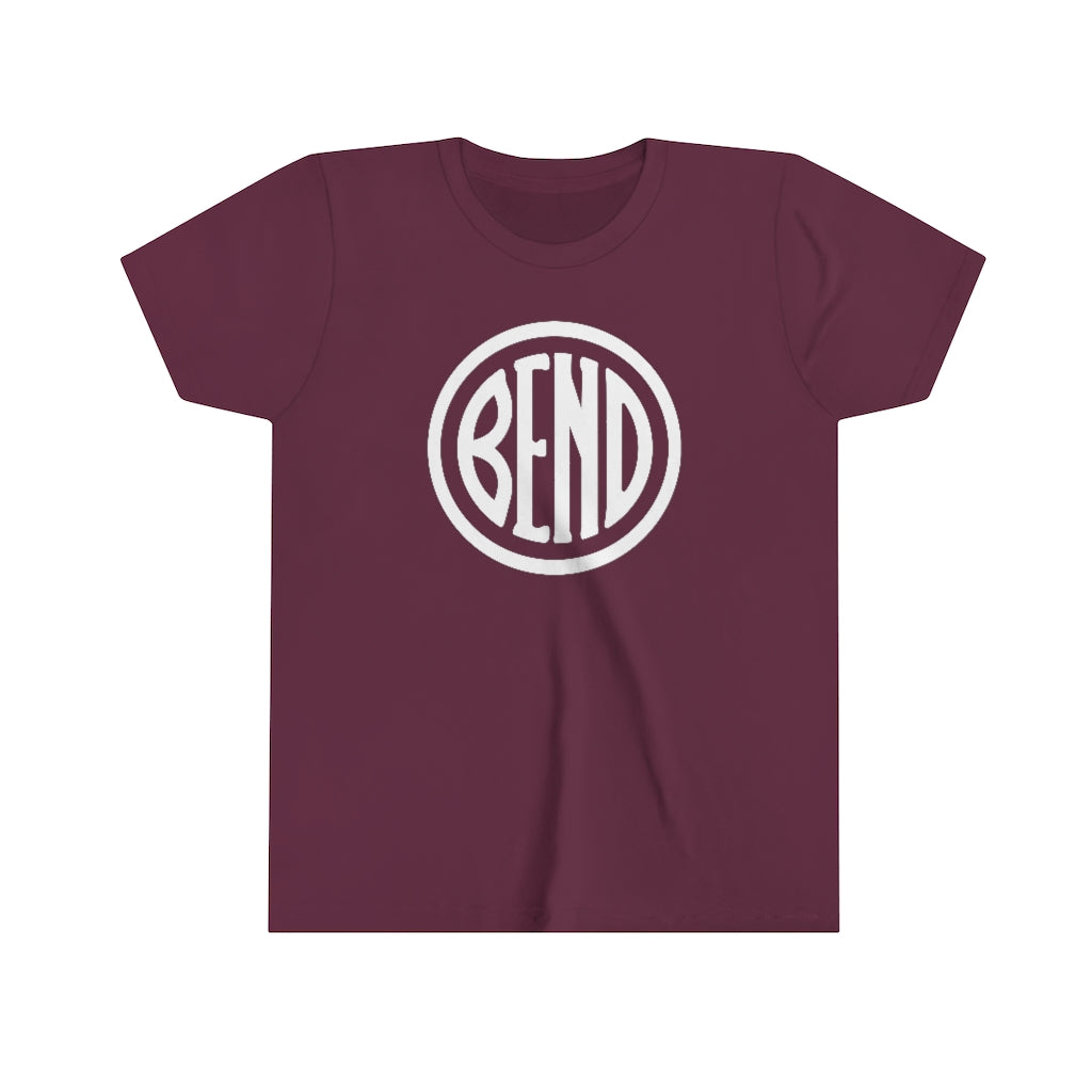Bend Oregon Kids T-Shirt Maroon / S - The Northwest Store