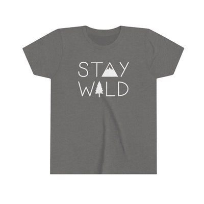 Stay Wild Kids T-Shirt Deep Heather / L - The Northwest Store