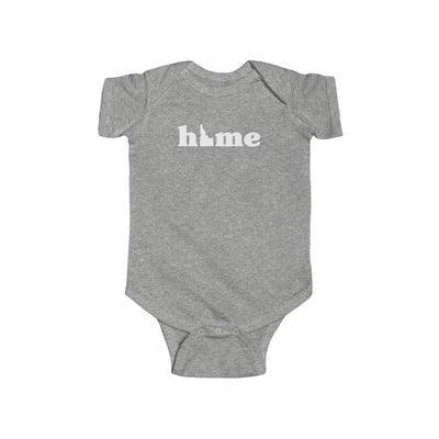 Idaho Is Home Baby Bodysuit Heather / NB (0-3M) - The Northwest Store