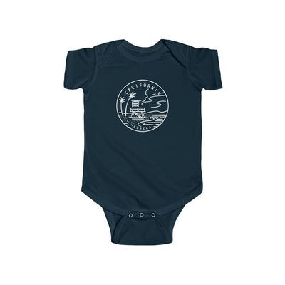 State Of California Baby Bodysuit Navy / NB (0-3M) - The Northwest Store
