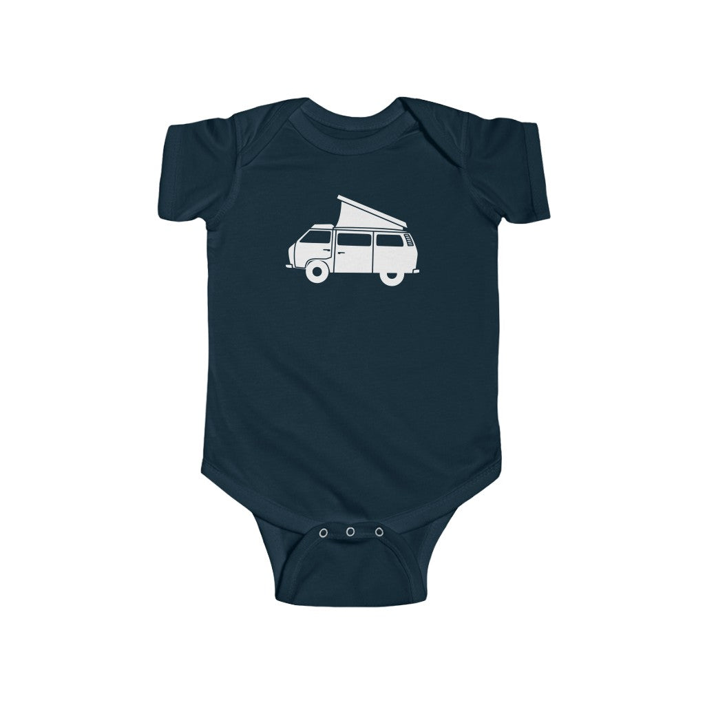 Van Life Baby Bodysuit Navy / NB (0-3M) - The Northwest Store