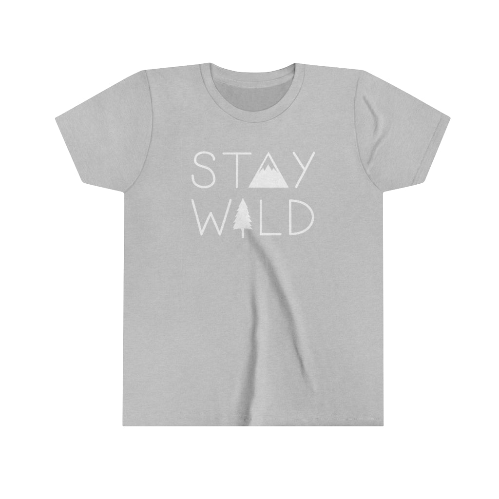 Stay Wild Kids T-Shirt Athletic Heather / S - The Northwest Store