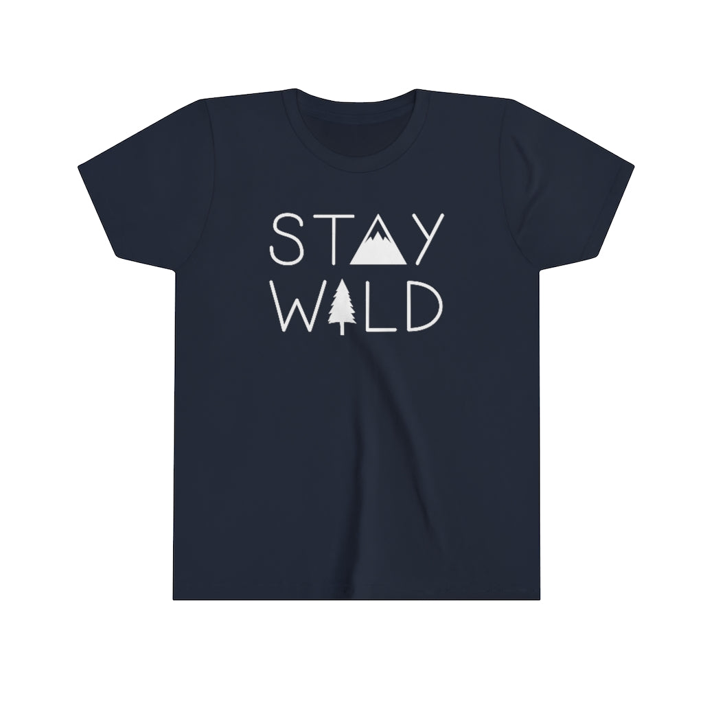 Stay Wild Kids T-Shirt Navy / S - The Northwest Store