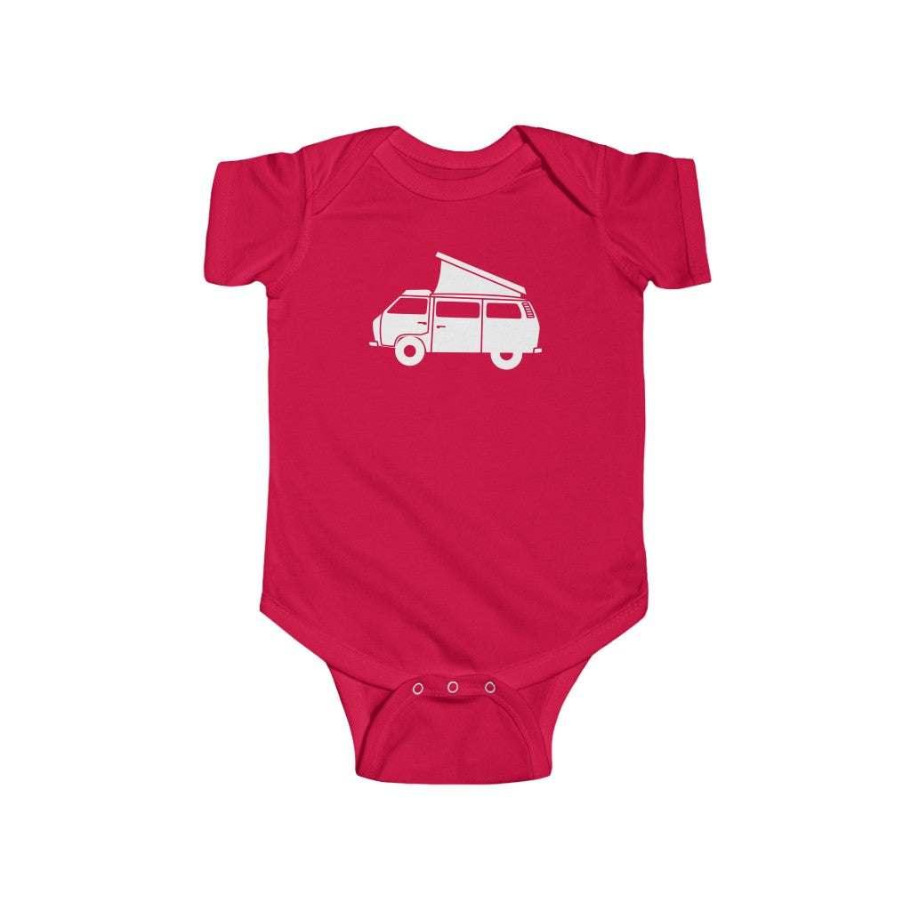Van Life Baby Bodysuit Red / NB (0-3M) - The Northwest Store
