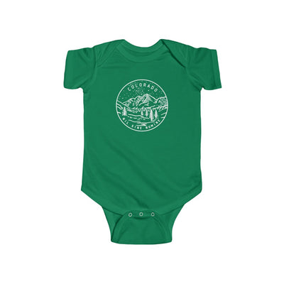 State Of Colorado Baby Bodysuit Kelly / NB (0-3M) - The Northwest Store