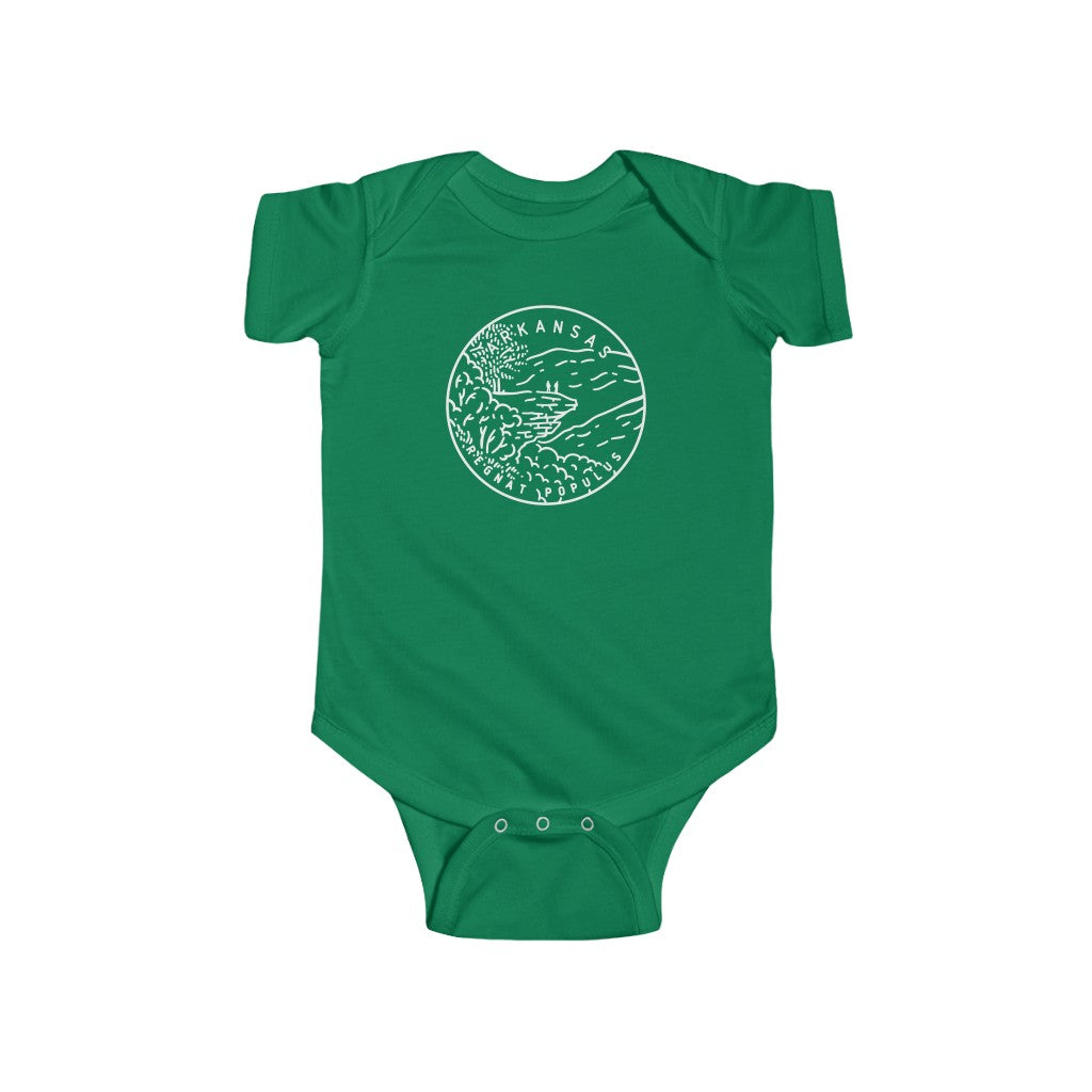 State Of Arkansas Baby Bodysuit Kelly / NB (0-3M) - The Northwest Store