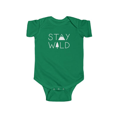 Stay Wild Baby Bodysuit Kelly / NB (0-3M) - The Northwest Store
