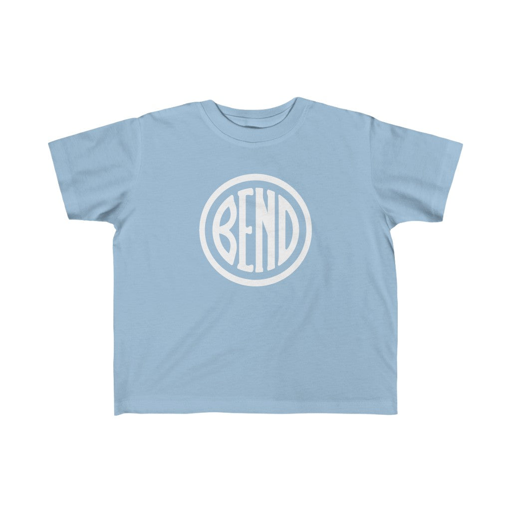 Bend Oregon Toddler Tee - White Light Blue / 2T - The Northwest Store