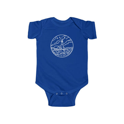 State Of Maine Baby Bodysuit Royal / NB (0-3M) - The Northwest Store