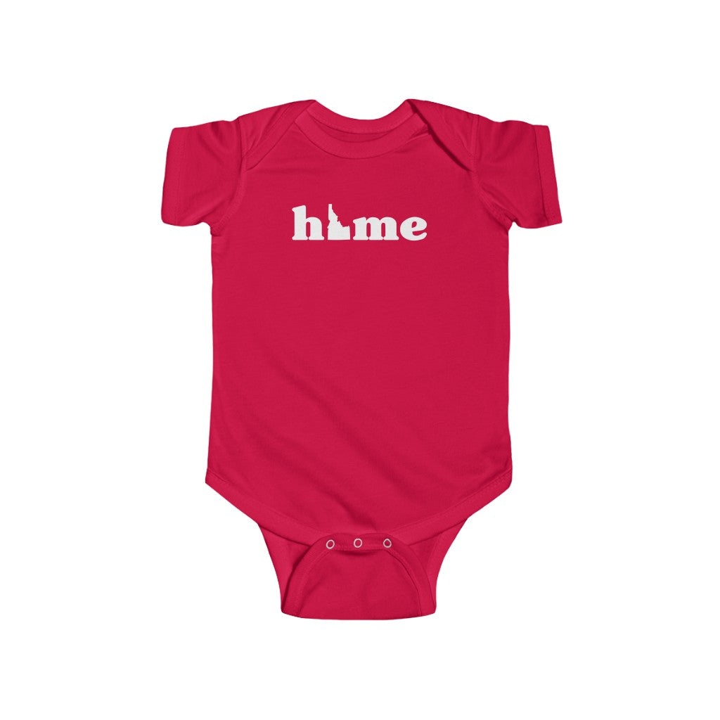 Idaho Is Home Baby Bodysuit Red / NB (0-3M) - The Northwest Store