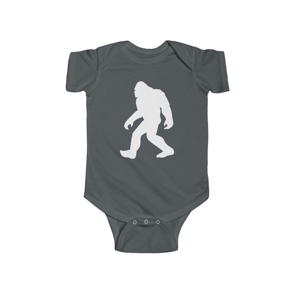 Sasquatch Baby Bodysuit Charcoal / NB (0-3M) - The Northwest Store