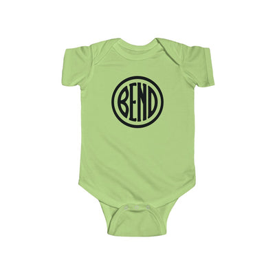 Bend Oregon Baby Bodysuit - Black Key Lime / 12M - The Northwest Store