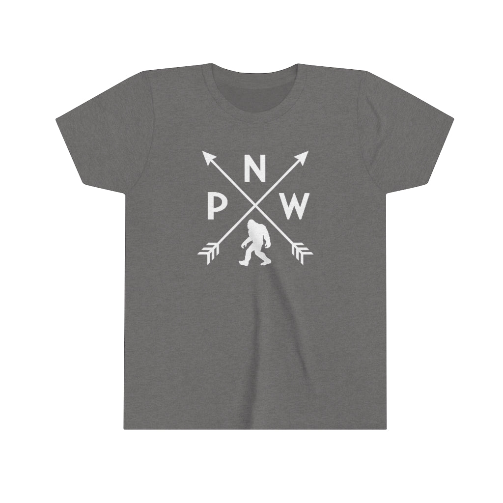 PNW Arrows Sasquatch Kids T-Shirt Deep Heather / S - The Northwest Store