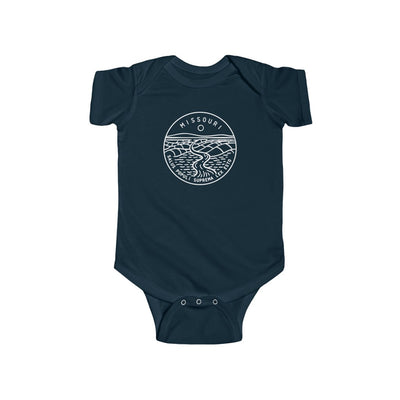 State Of Missouri Baby Bodysuit Navy / NB (0-3M) - The Northwest Store