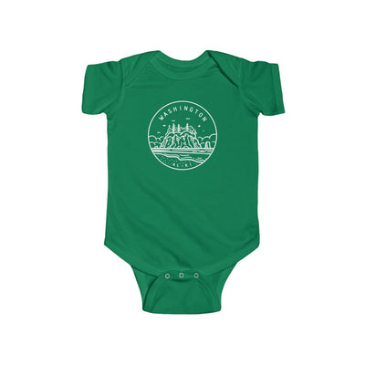 State Of Washington Baby Bodysuit Kelly / NB (0-3M) - The Northwest Store