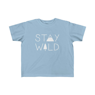 Stay Wild Toddler Tee Light Blue / 2T - The Northwest Store