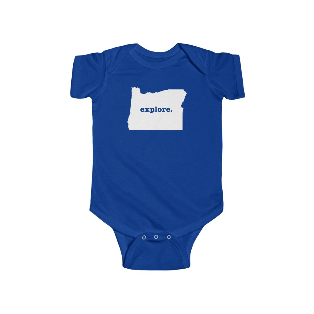 Explore Oregon Baby Bodysuit Royal / NB (0-3M) - The Northwest Store