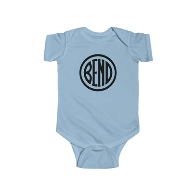 Bend Oregon Baby Bodysuit - Black Light Blue / NB (0-3M) - The Northwest Store