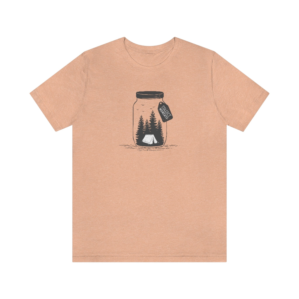 Collect Moments Not Things Unisex T-Shirt Heather Peach / XS - The Northwest Store