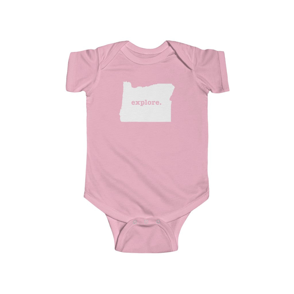 Explore Oregon Baby Bodysuit Pink / NB (0-3M) - The Northwest Store