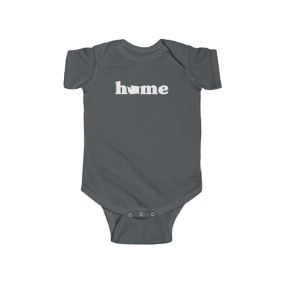 Washington Is Home Baby Bodysuit Charcoal / NB (0-3M) - The Northwest Store