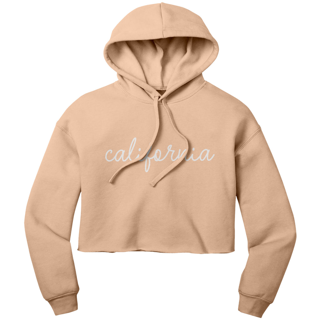 California Script Crop Hoodie The Northwest Store