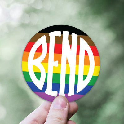 Bend Oregon Rainbow Sticker - The Northwest Store