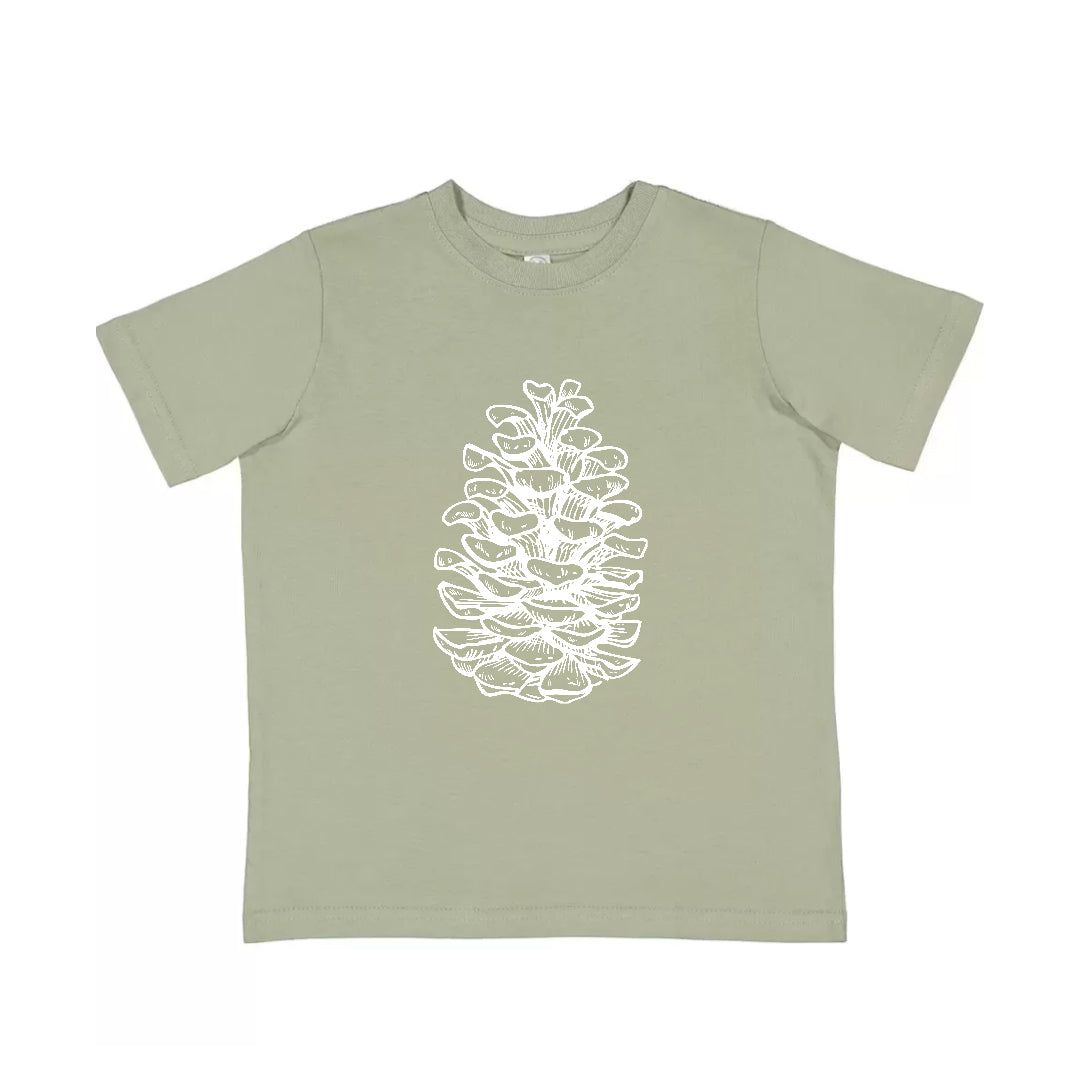 Pinecone Toddler Tee Sage / 2T - The Northwest Store
