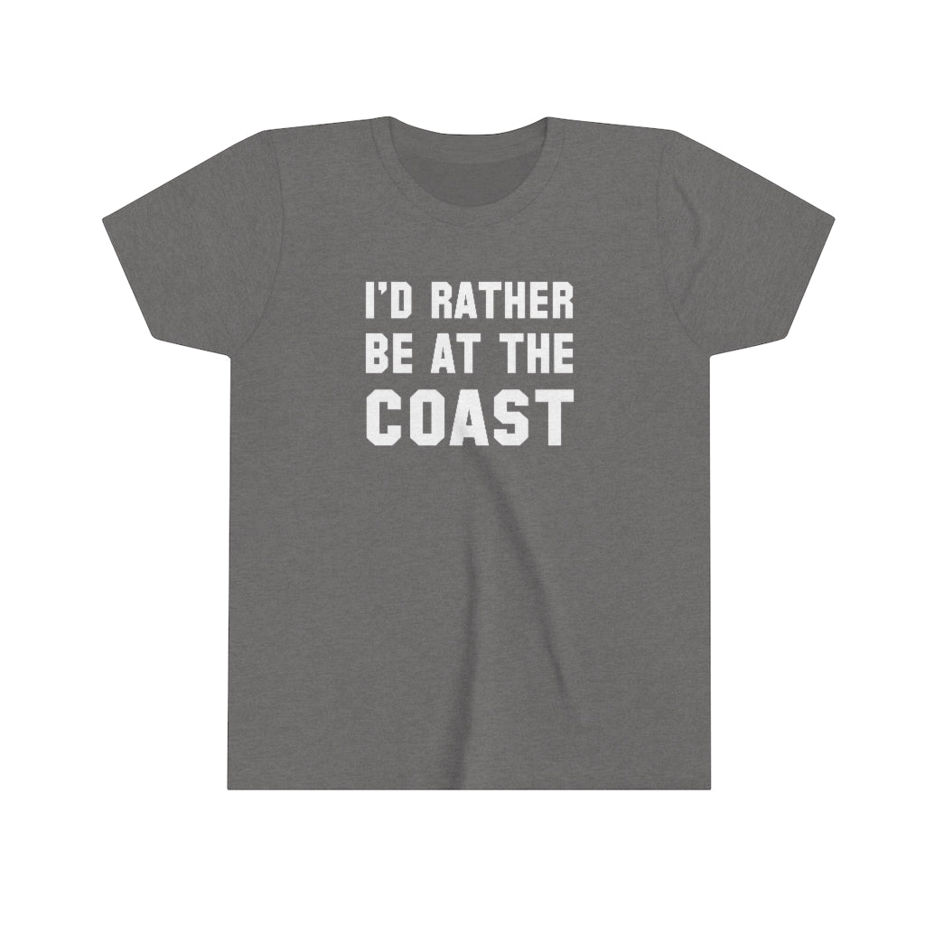 I'd Rather Be At The Coast Kids T-Shirt Deep Heather / S - The Northwest Store