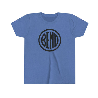 Bend Oregon Kids T-Shirt Heather Columbia Blue / S - The Northwest Store