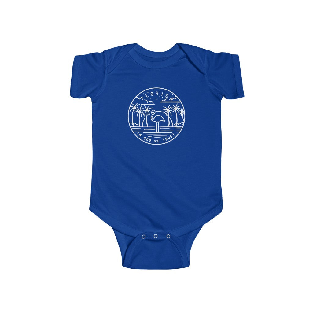 State Of Florida Baby Bodysuit Royal / NB (0-3M) - The Northwest Store