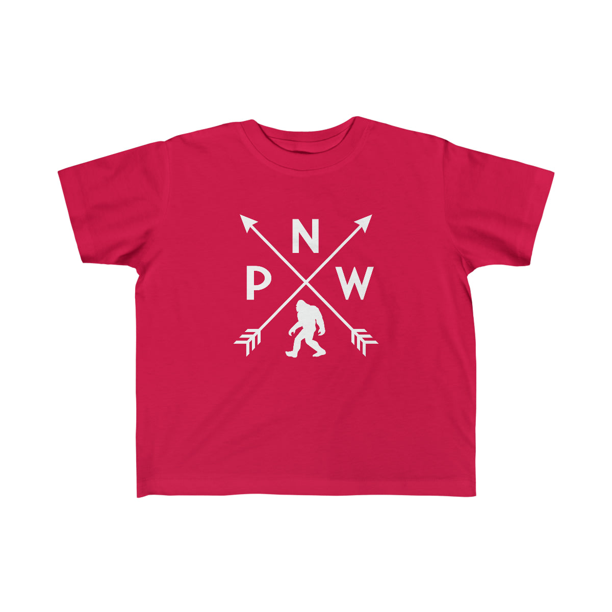 PNW Arrows Sasquatch Toddler Tee Red / 2T - The Northwest Store