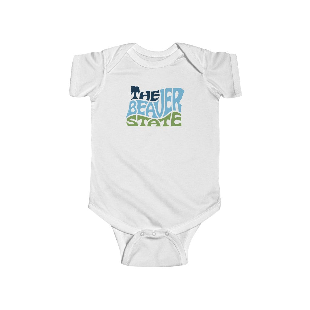 Oregon Nickname Baby Bodysuit White / 12M - The Northwest Store
