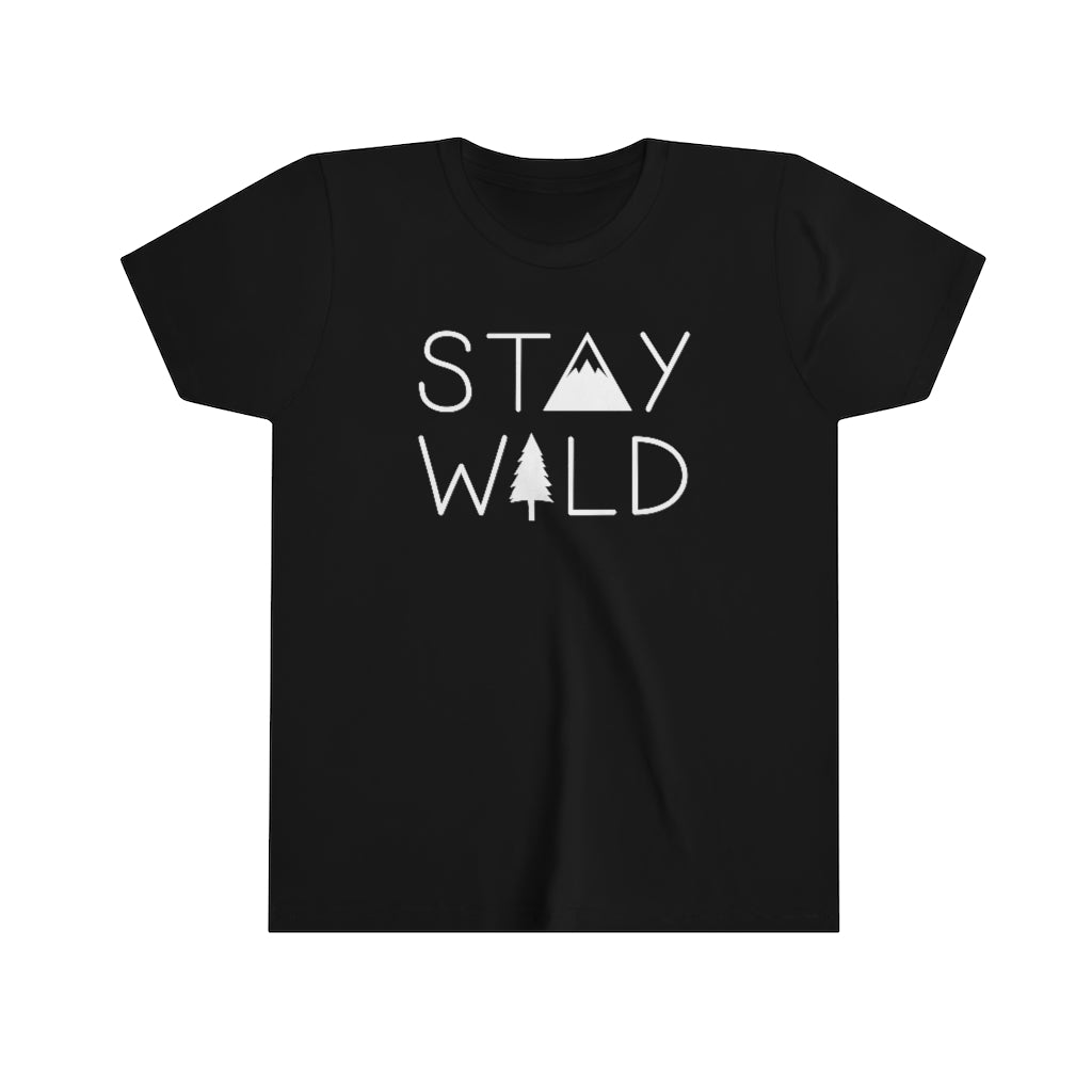 Stay Wild Kids T-Shirt Black / S - The Northwest Store
