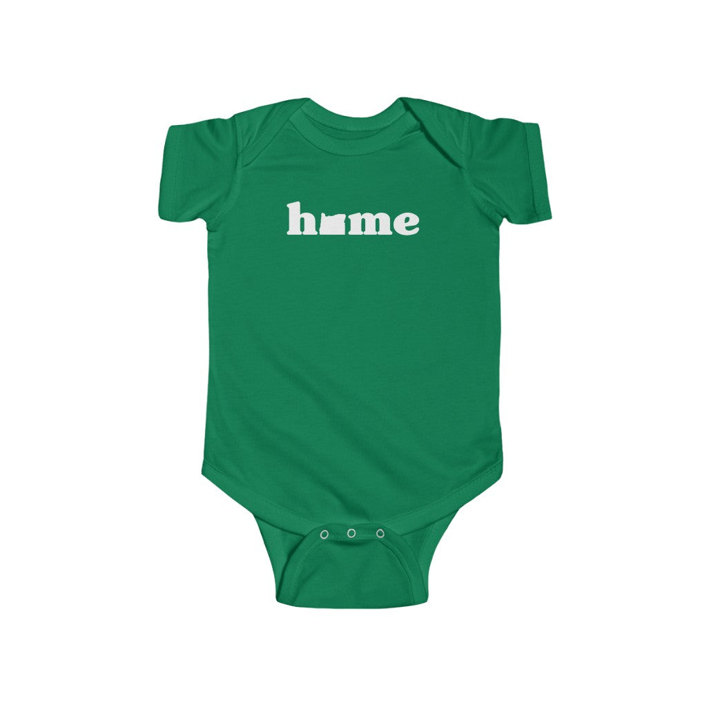 Oregon Is Home Baby Bodysuit Kelly / NB (0-3M) - The Northwest Store