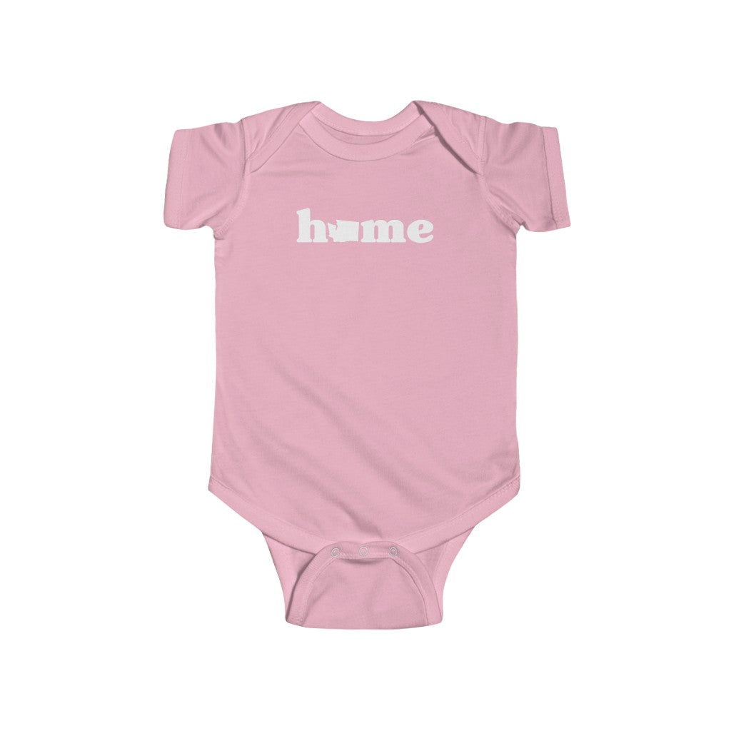 Washington Is Home Baby Bodysuit Pink / NB (0-3M) - The Northwest Store