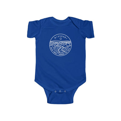 State Of Missouri Baby Bodysuit Royal / NB (0-3M) - The Northwest Store