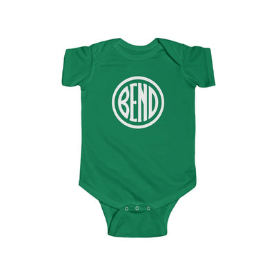 Bend Oregon Baby Bodysuit - White Kelly / NB (0-3M) - The Northwest Store